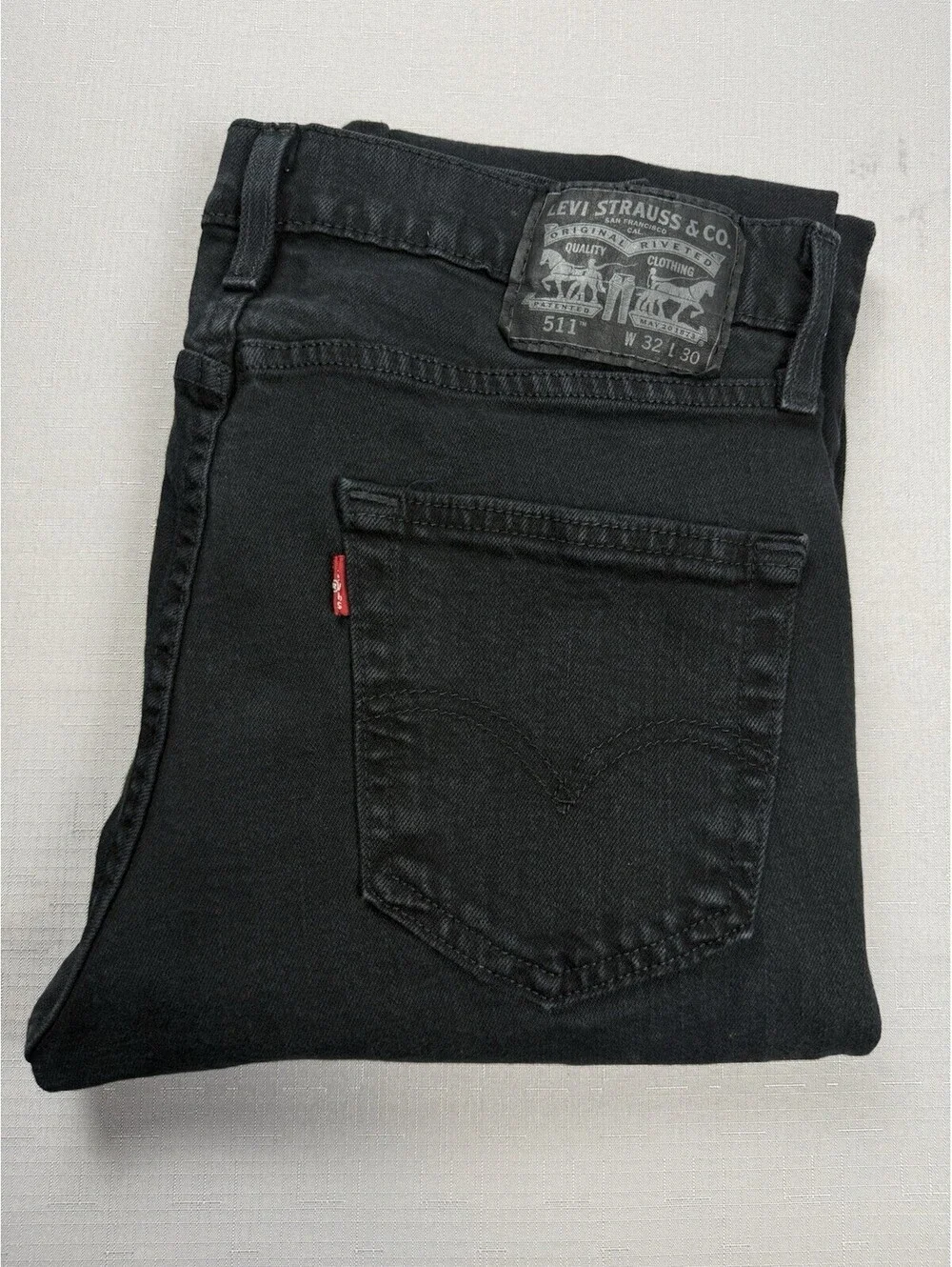 Levi’s 511 Slim Fit Jeans Men’s 32x30 Black Water Stretch Denim Pants